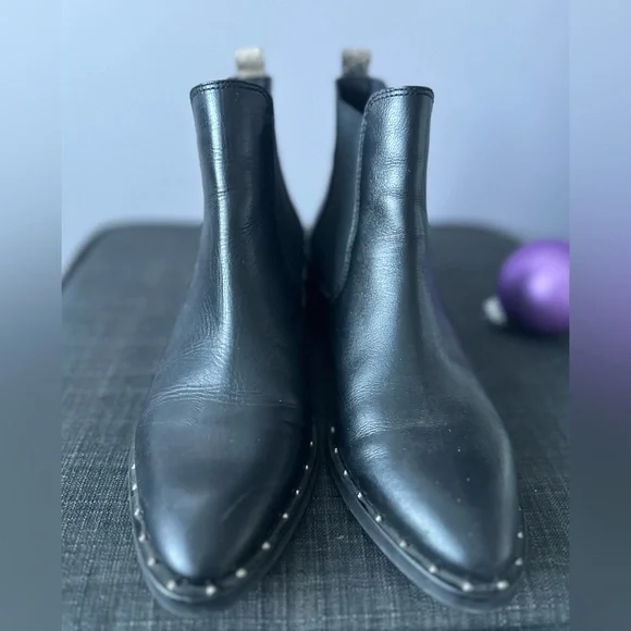 Stylized Cowboy Boots in Calf leather and Snake Skin, size 7/7.5 - Picture 4 of 12